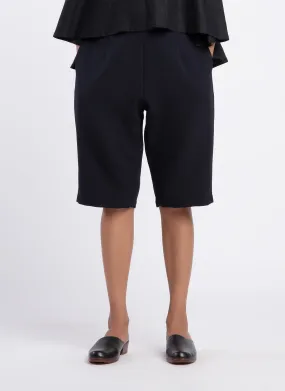 San Relaxed Knee-Length Pocket Short - Black Blue