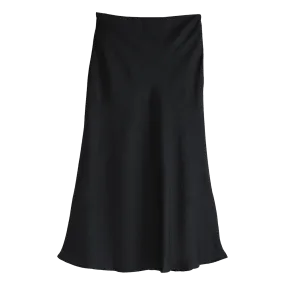 Satin Midi Skirt