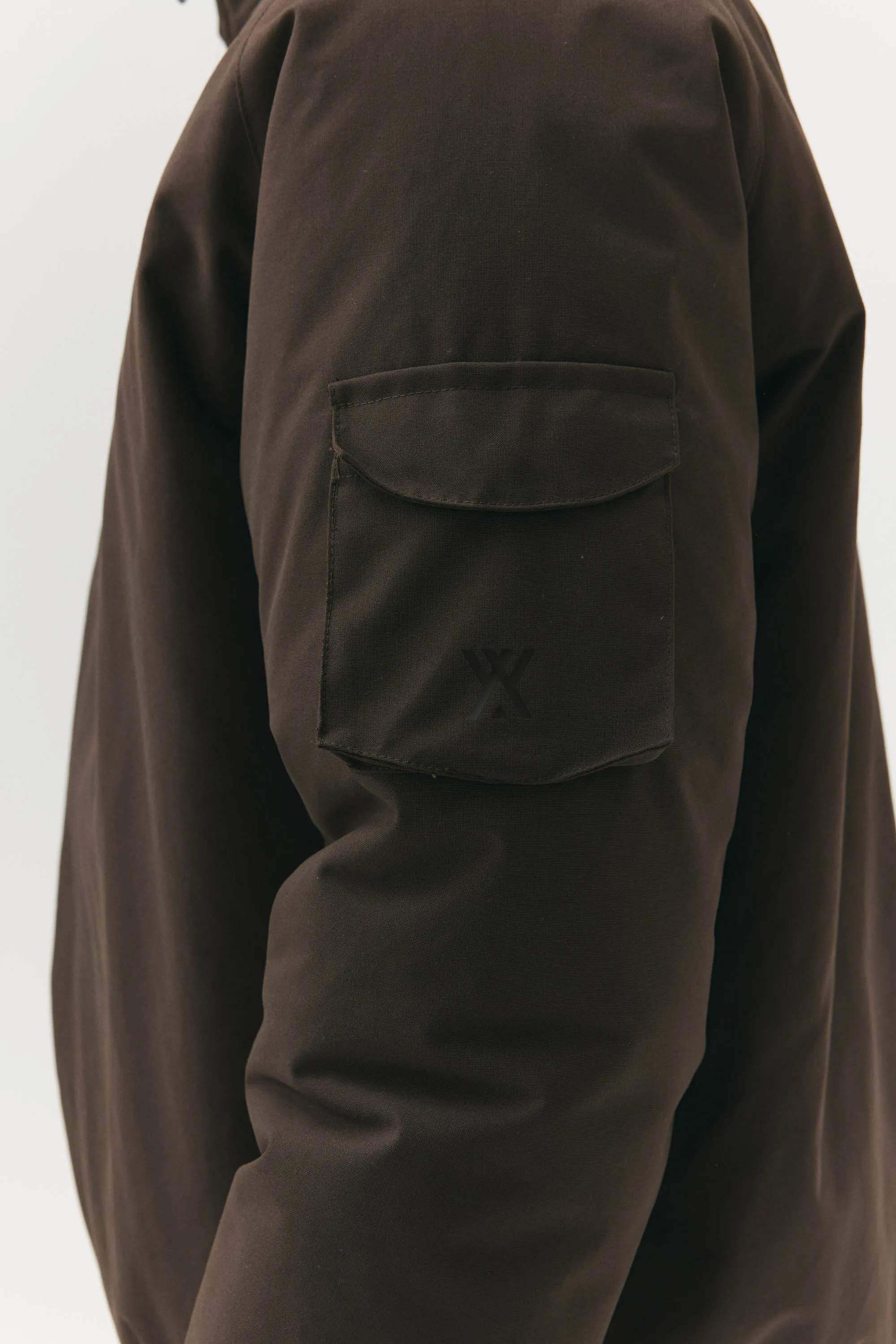 SHORT TRACKER POLY RAYON AW24 CHESTNUT