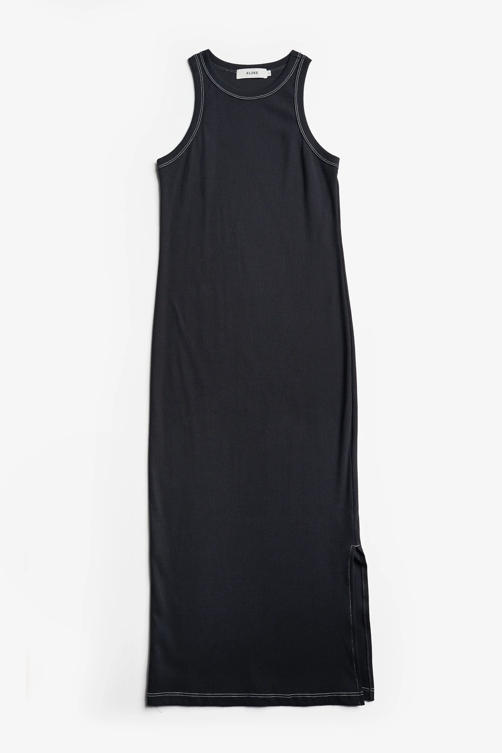 Spire Rib Dress Black