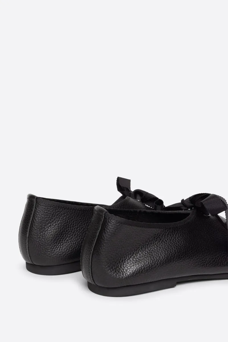 VALLEY BLACK SOLE BALLET FLAT