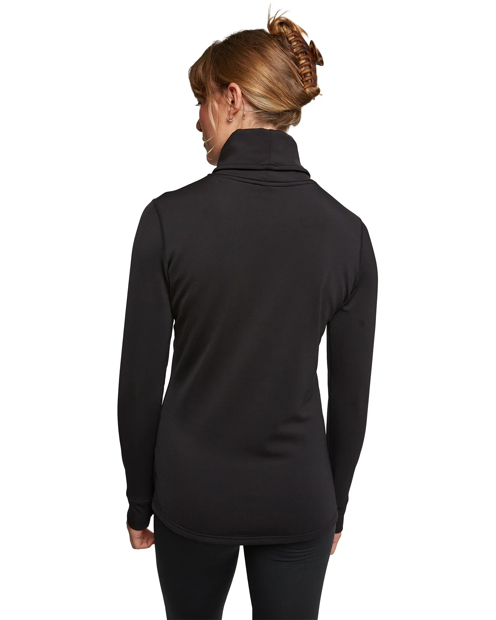 WOMENS PARK LIFE FUNNEL NECK - TRUE BLACK