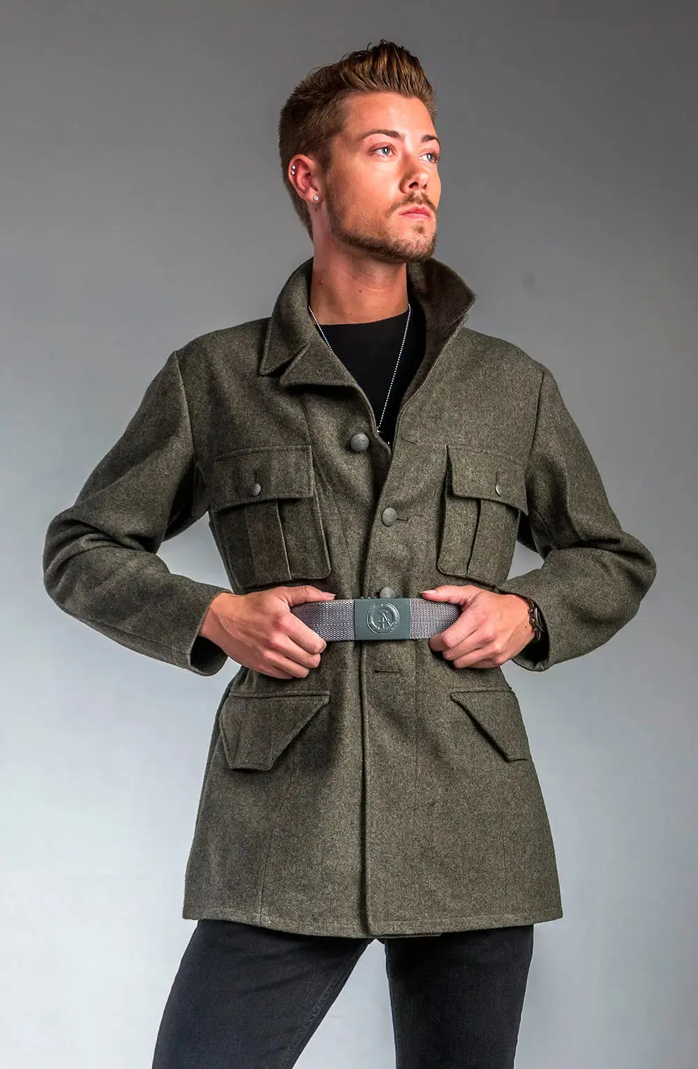 WWII Era 6-Pocket Wool Battle Field Jacket