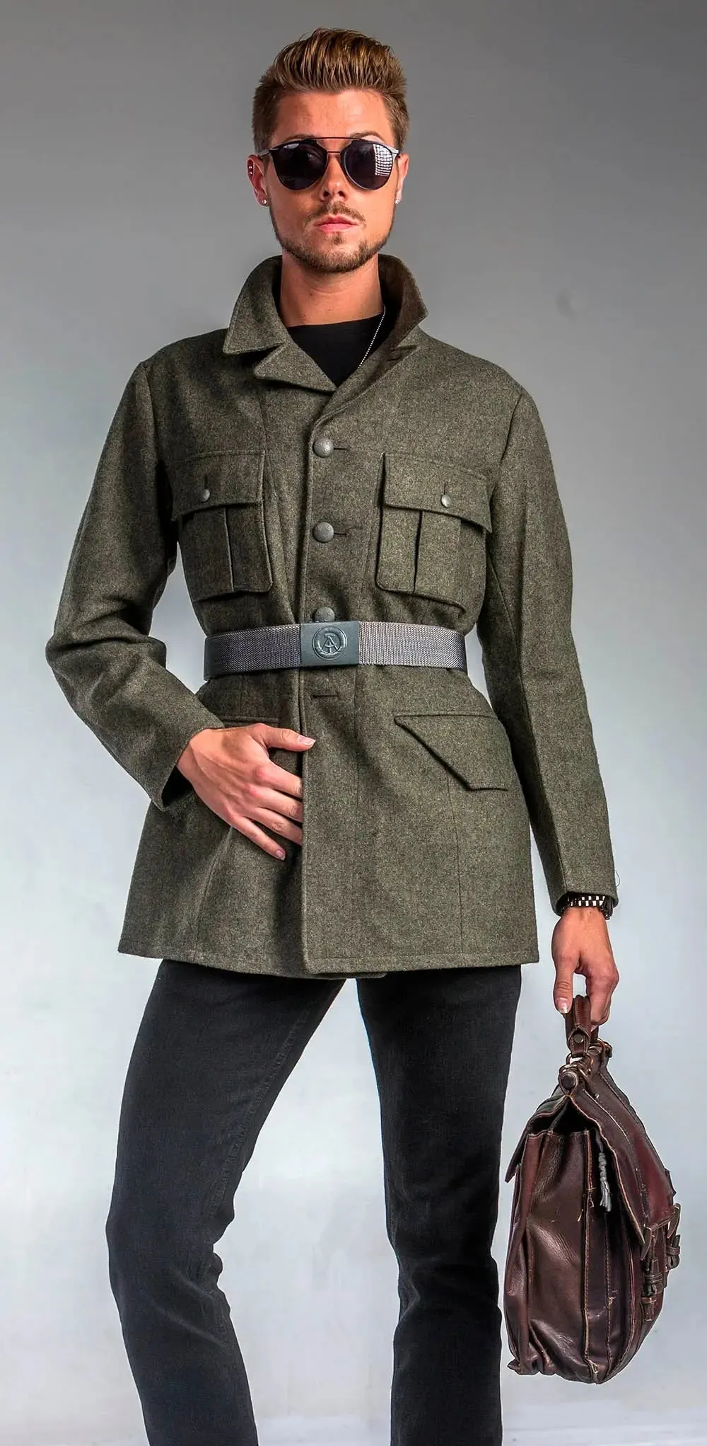 WWII Era 6-Pocket Wool Battle Field Jacket