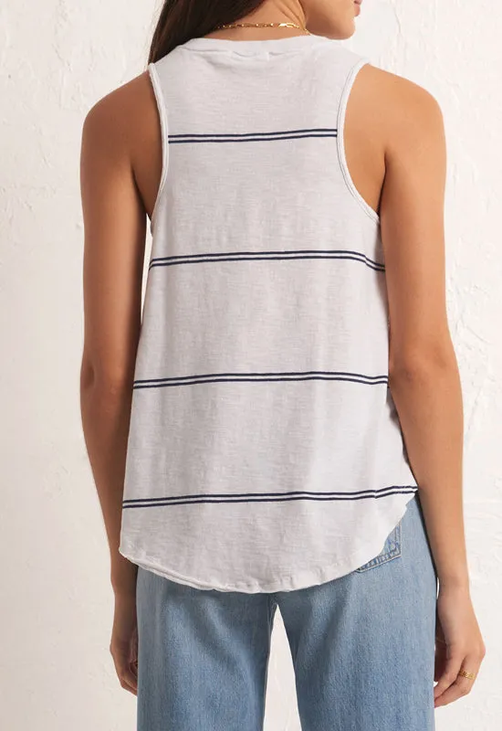 Z Supply - Vagabond Twin Stripe Tank Top White